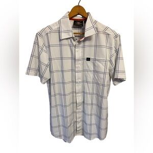 Harley Davidson Men's Block Letter Windowpane Shirt‎ Size Medium